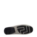 Versace Gray Leather Slip-On Loafers - Image 5