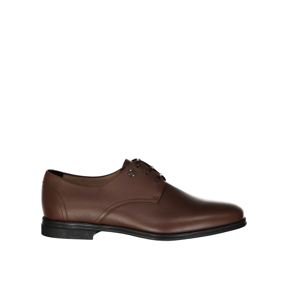 10349103.jpeg Salvatore Ferragamo Brown Leather Oxfords And Derbies - Image 1