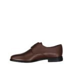 Salvatore Ferragamo Brown Leather Oxfords And Derbies - Image 3