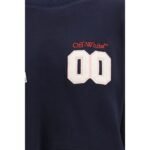 Off-White Blue Cotton Sweatshirt - Image 3