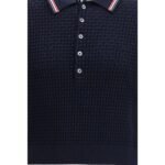 Thom Browne Blue Cotton Polo Shirt - Image 3