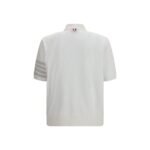Thom Browne White Cotton Polo Shirt - Image 2