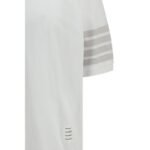 Thom Browne White Cotton Polo Shirt - Image 3