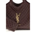 Saint Laurent Bordeaux Lamb Ovis Aries Aries Shoulder Bag - Image 4