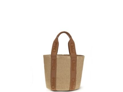 Chloé Beige Raffia Backet Bag