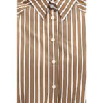 Brunello Cucinelli Brown Cotton Pattern Shirt - Image 3