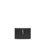 Saint Laurent Black Calf Leather Bos Taurus Wallet