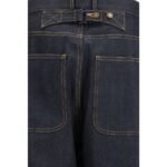 Thom Browne Blue Cotton Relaxed Fit Jeans - Image 3