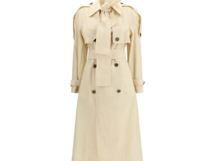 Palton Burberry Bej din Canvas