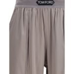 Tom Ford Silver Elastane Casual Pants - Image 3