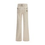 Burberry Beige Cotton Bootcut Jeans - Image 2