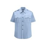 Prada Blue Cotton Shortsleeve Shirt