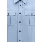 Prada Blue Cotton Shortsleeve Shirt - Image 3