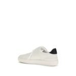 Balmain White Calf Leather Bos Taurus Low Top Sneakers - Image 3