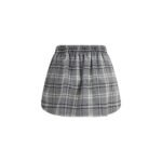 Miu Miu Gray Cotton Mini Skirt - Image 2