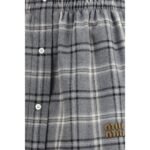 Miu Miu Gray Cotton Mini Skirt - Image 3