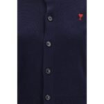 Ami Paris Blue Merino Wool Cardigan - Image 3