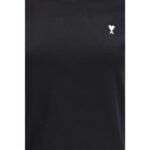 Ami Paris Black Cotton T-Shirt - Image 3