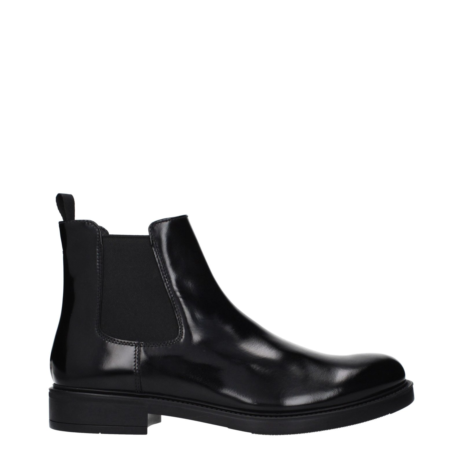 10460267-1.jpeg Prada Black Leather Ankle Boots - Image 1