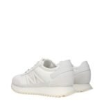 Moncler White Leather Athletic Sneakers - Image 4