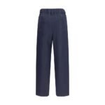 Brunello Cucinelli Blue Viscose Casual Pants - Image 2