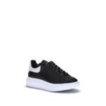 Alexander McQueen Black Calf Leather Bos Taurus Platform Sneakers - Image 2