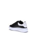Alexander McQueen Black Calf Leather Bos Taurus Platform Sneakers - Image 3