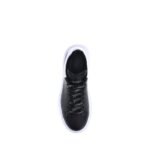 Alexander McQueen Black Calf Leather Bos Taurus Platform Sneakers - Image 4