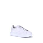 Alexander McQueen White Calf Leather Bos Taurus Platform Sneakers - Image 2