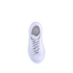 Alexander McQueen White Calf Leather Bos Taurus Platform Sneakers - Image 4