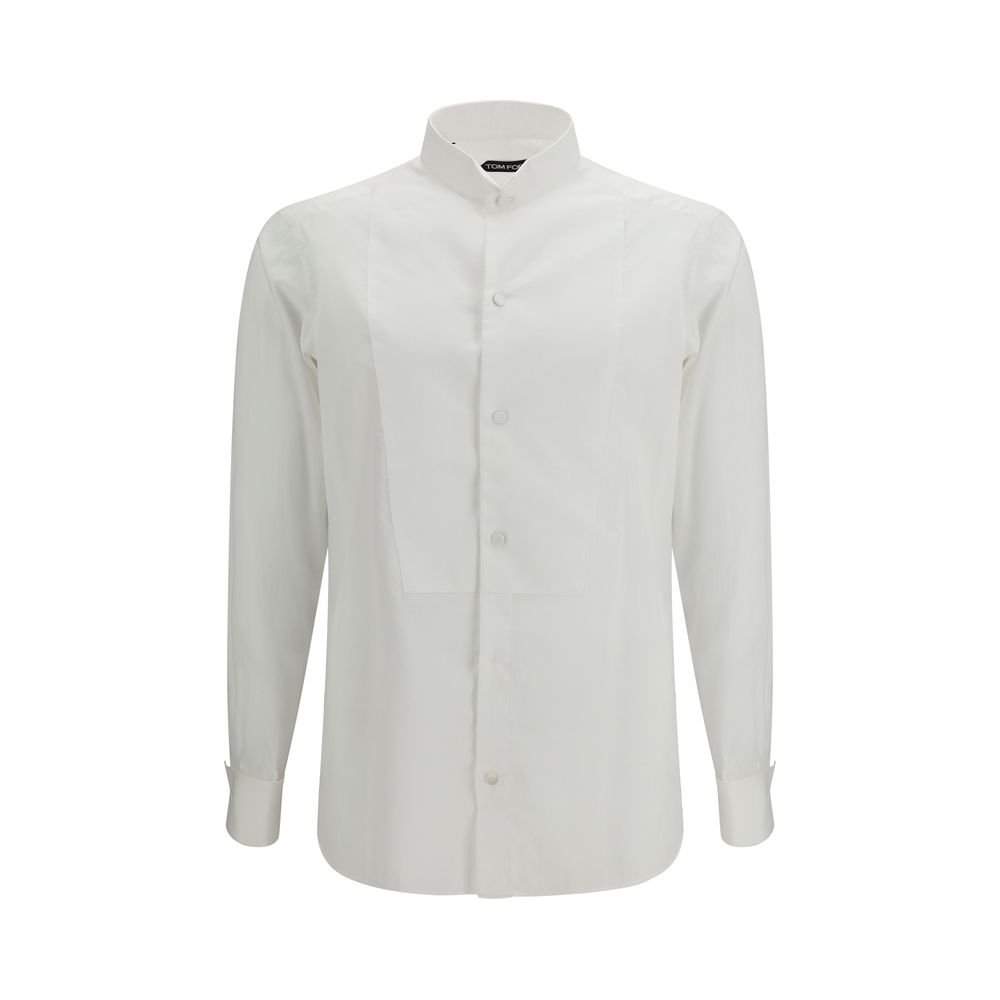 10469488.jpeg Tom Ford White Cotton Dress Shirt - Image 1