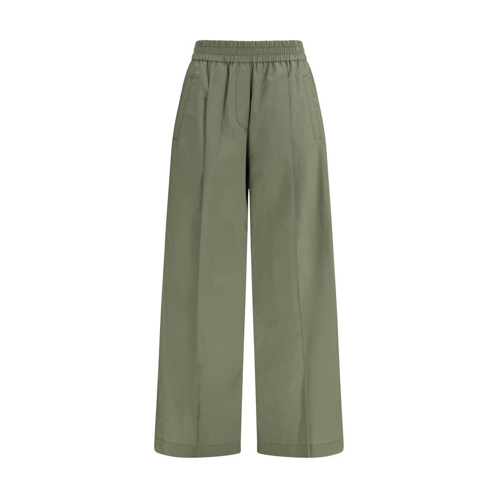 10469526.jpeg Brunello Cucinelli Bicolor Cotton Casual Pants - Image 1