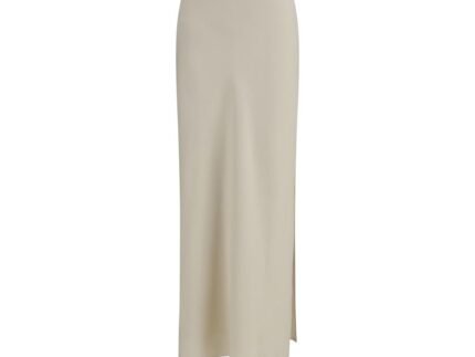 Brunello Cucinelli Beige Viscose Long Skirt