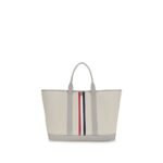 Thom Browne Gray Fabric Shoulder Bag