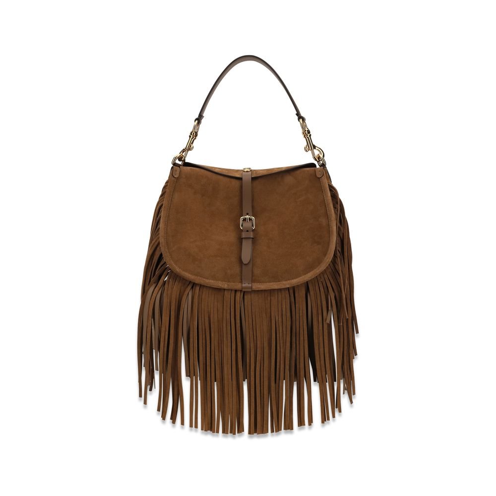 10469704.jpeg Etro Brown Calf Leather Bos Taurus Shoulder Bag - Image 1