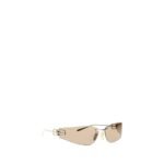 Ochelari de Soare Balenciaga Aurii din Metal - imagine 2