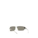 Balenciaga Silver Metal Sunglasses - Image 3