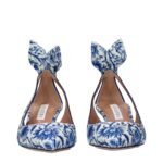 Aquazzura Blue Paillettes High Heel Pumps - Image 3