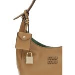 Miu Miu Beige Calf Leather Bos Taurus Shoulder Bag - Image 4