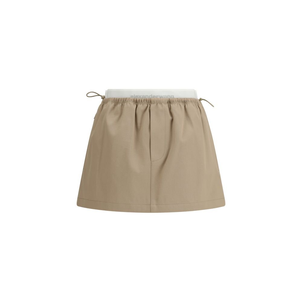 10473173.jpeg Fustă Alexander Wang Bej din Bumbac - imagine 1