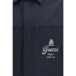 Gucci Blue Cotton Coat - Image 3