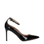 Aquazzura Black Leather High Heel Pumps