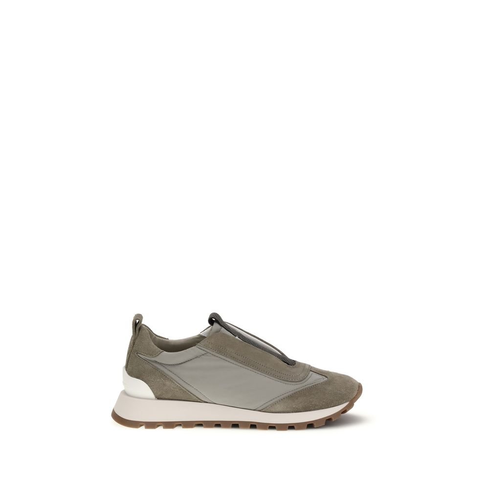 10478637.jpeg Brunello Cucinelli Bicolor Polyester Sneakers - Image 1