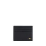 Portcard Ferragamo Negru din Piele