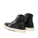 Balenciaga Black Calfskin High Top Sneakers - Image 3
