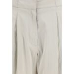 The Row Gray Silk Casual Pants - Image 3