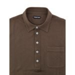 Tom Ford Brown Cotton Polo Shirt - Image 4