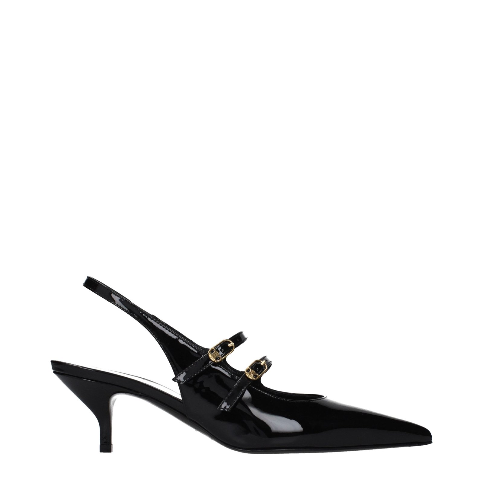 10487218-2.jpeg Celine Black Leather Sandals - Image 1