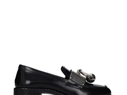 Prada Black Leather Slip-On Loafers