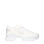 Prada White Fabric Athletic Sneakers